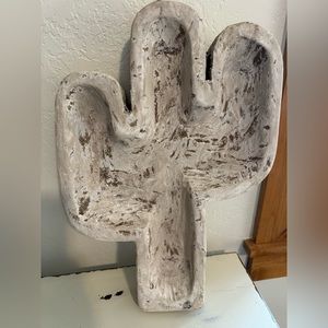 Wood Cactus Bowl